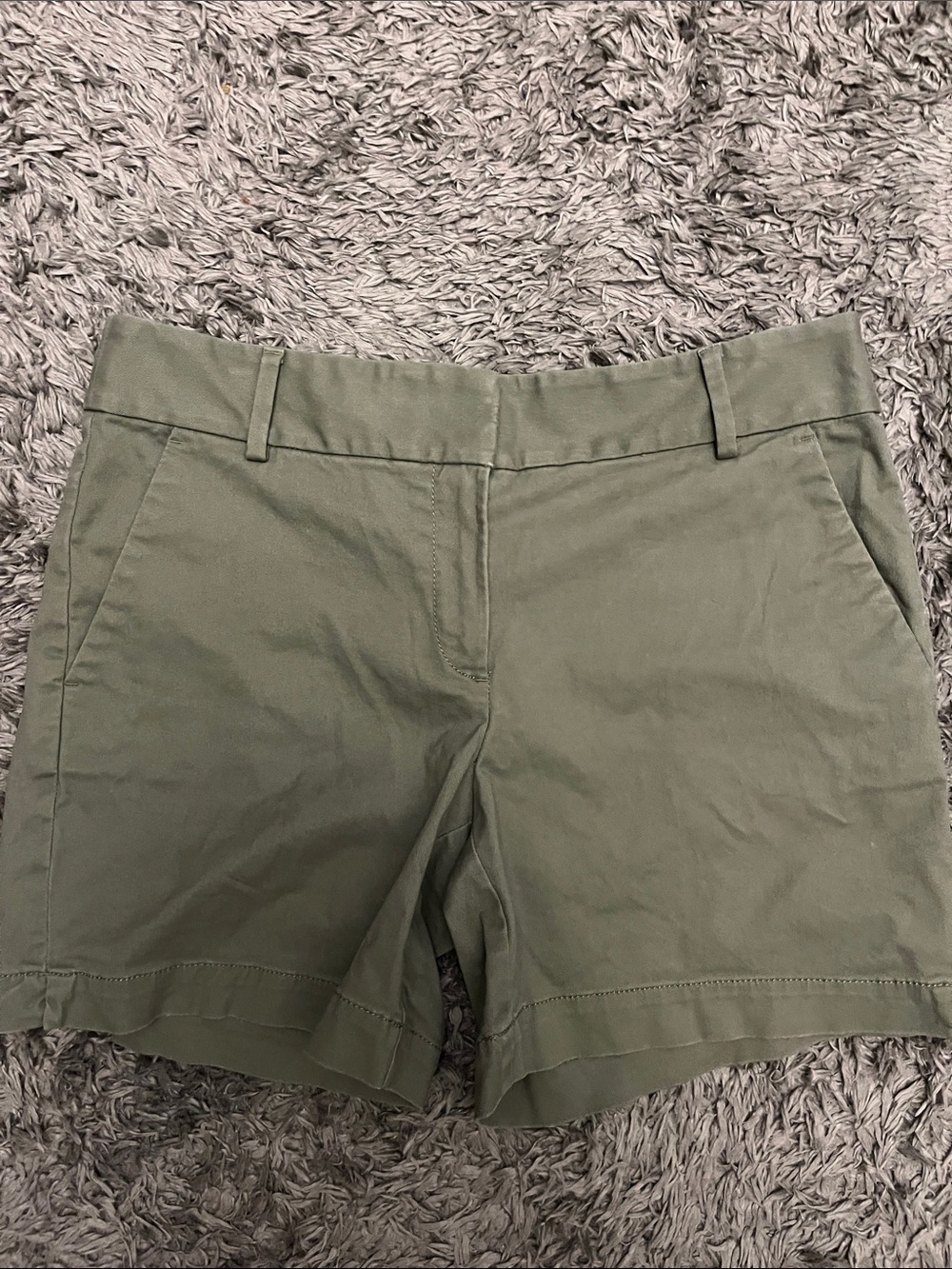 LOFT Olive Green Chino Bermuda Shorts